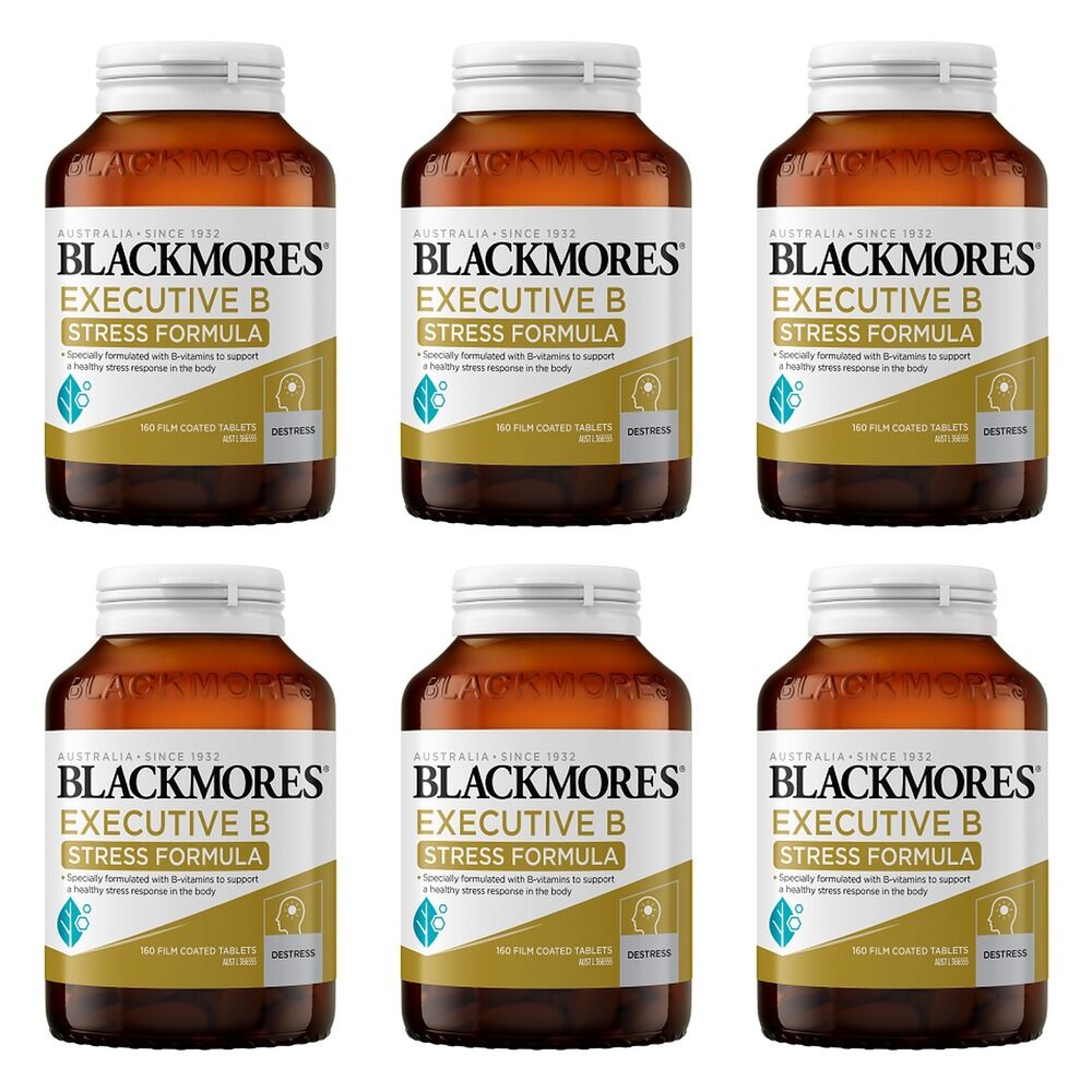 Blackmores Executive B Stress Formula 160 Tablets Pack of 6