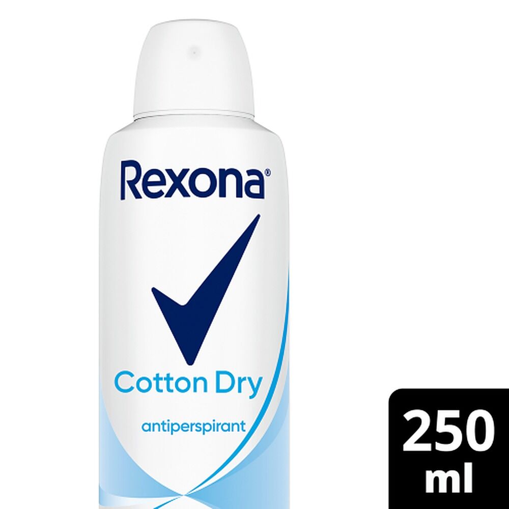 Rexona Antiperspirant Aerosol Deodorant Cotton Dry 250mL