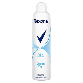Rexona Antiperspirant Aerosol Deodorant Cotton Dry 250mL