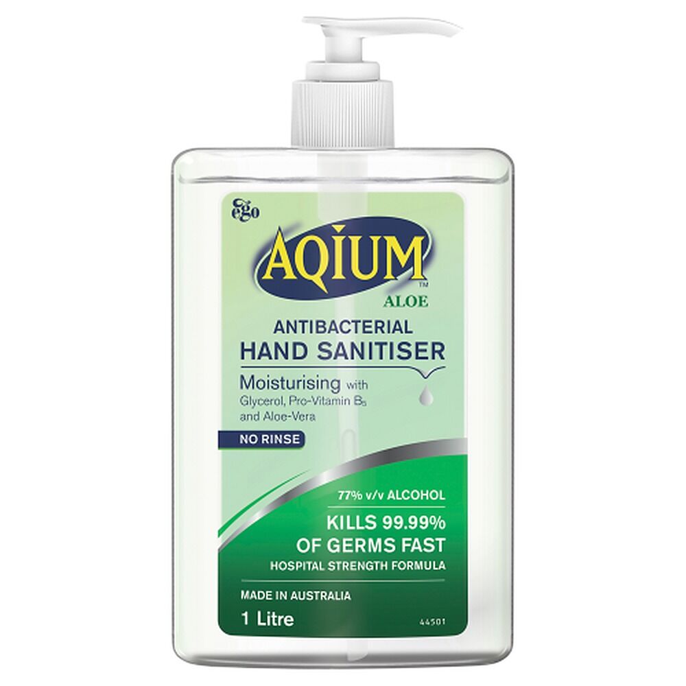Ego Aqium with Aloe Antibacterial Hand Sanitiser 1L