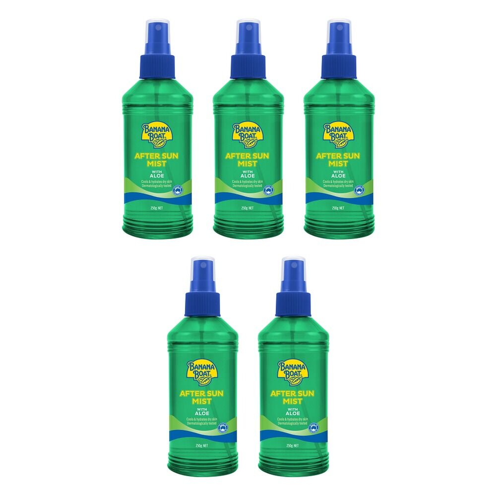 Banana Boat Aloe Aftersun Spray 250mL Pack of 5