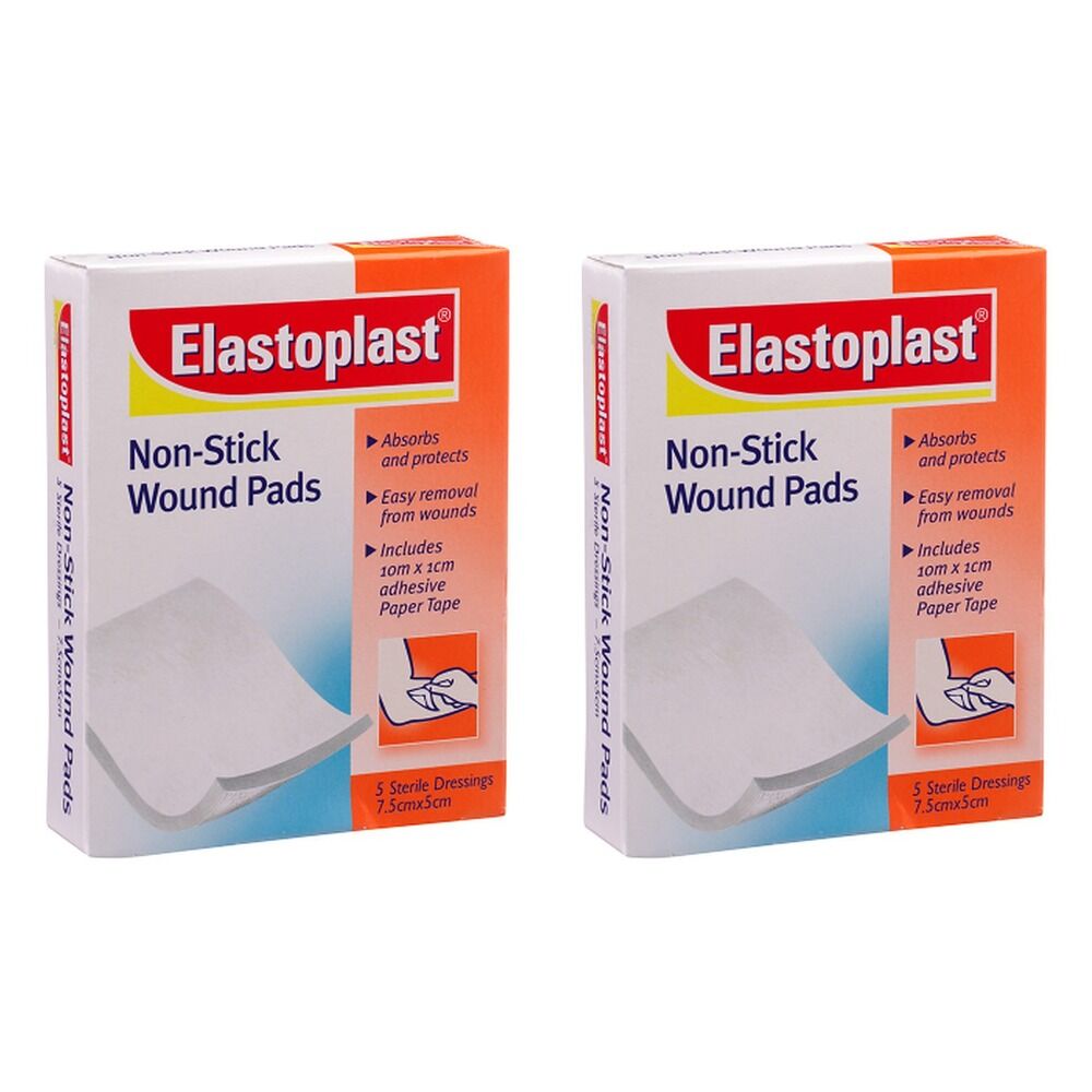 Elastoplast Latex Free Non Stick Wound Dressing 5 Pack Bundle of 2