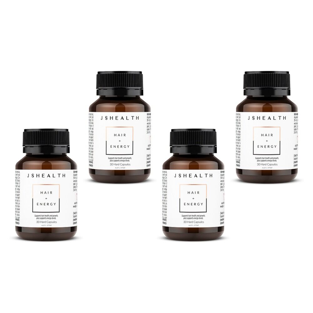 JSHealth Hair + Energy 30 Capsules Pack of 4