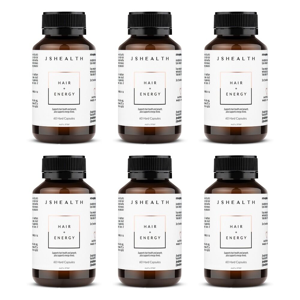 JSHealth Hair + Energy 60 Capsules Pack of 6