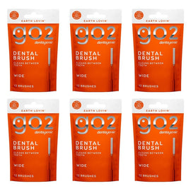 Dentagenie Interdental Brush Orange Wide 12 Pack Bundle of 6