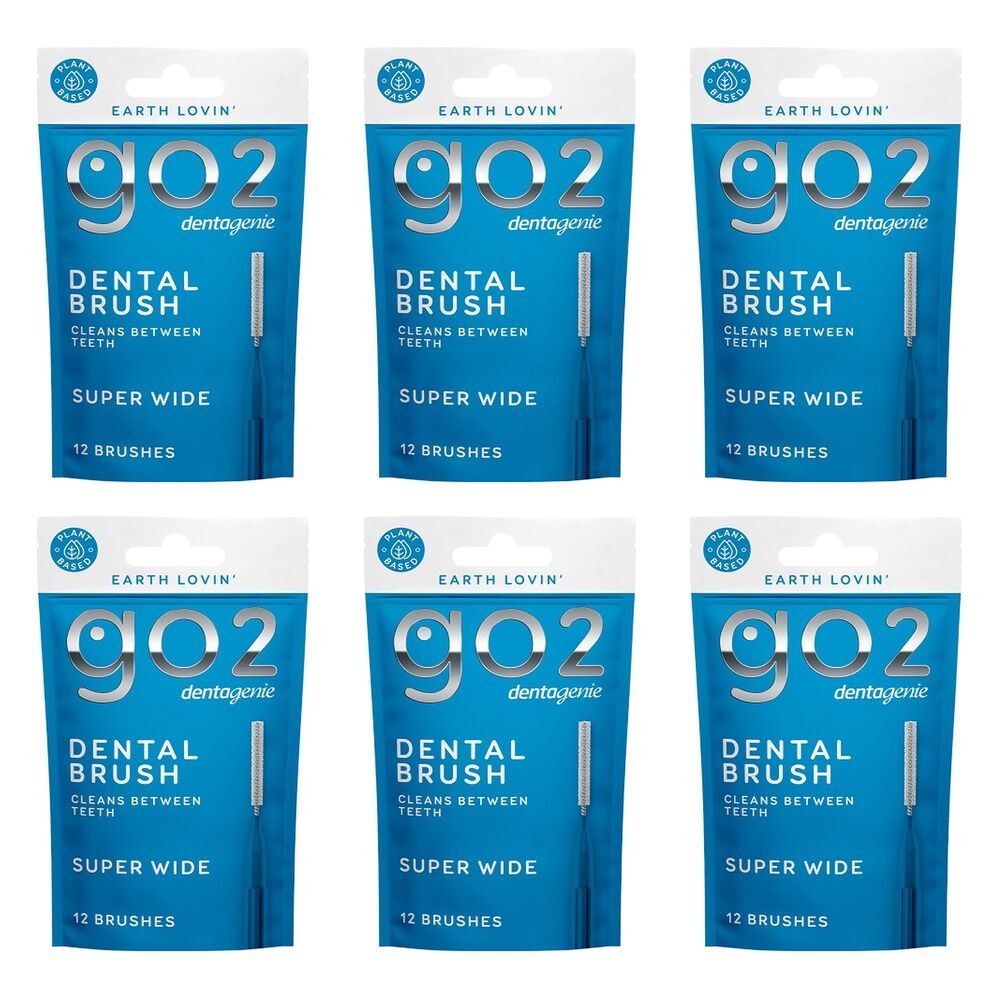 Dentagenie Interdental Brush Blue Size 5 12 Pack Bundle of 6