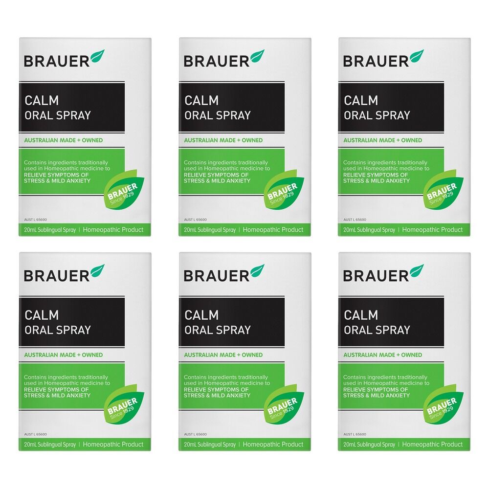 Brauer Calm Oral Spray 20mL Pack of 6