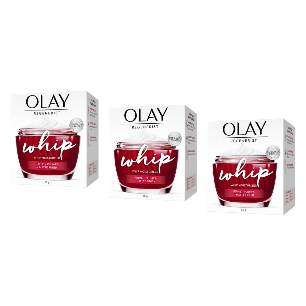 Olay Regenerist Whips Face Moisturiser 50g Pack of 3