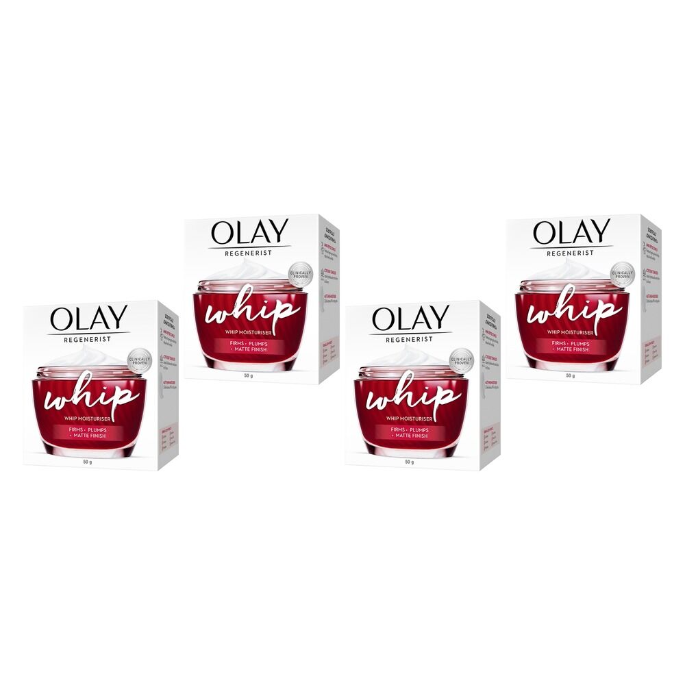 Olay Regenerist Whips Face Moisturiser 50g Pack of 4