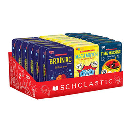 Scholastic Tinned Games Assorted Counter Display of 12