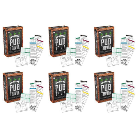 U Games Ultimate Pub Trivia Team Trivia Game Pack of 6
