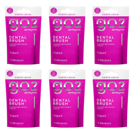 Dentagenie Interdental Brush Pink Tight 12 Pack Bundle of 6
