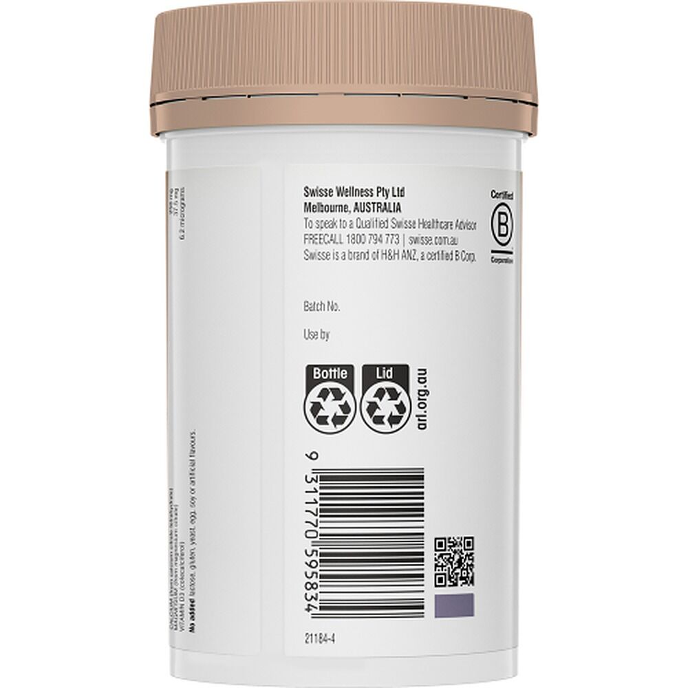Swisse Ultiboost Magnesium, Calcium + D3 120 Tablets