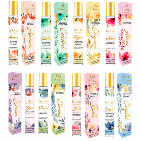 Lulu Grace Womens Perfume Rollerball Set 8 x 9ml Travel EDP Collection