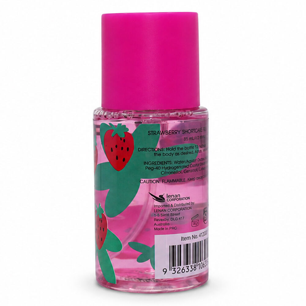 Fruit Crush Strawberry Shortcake Fragrance Mist 85ml Sweet Body Spray