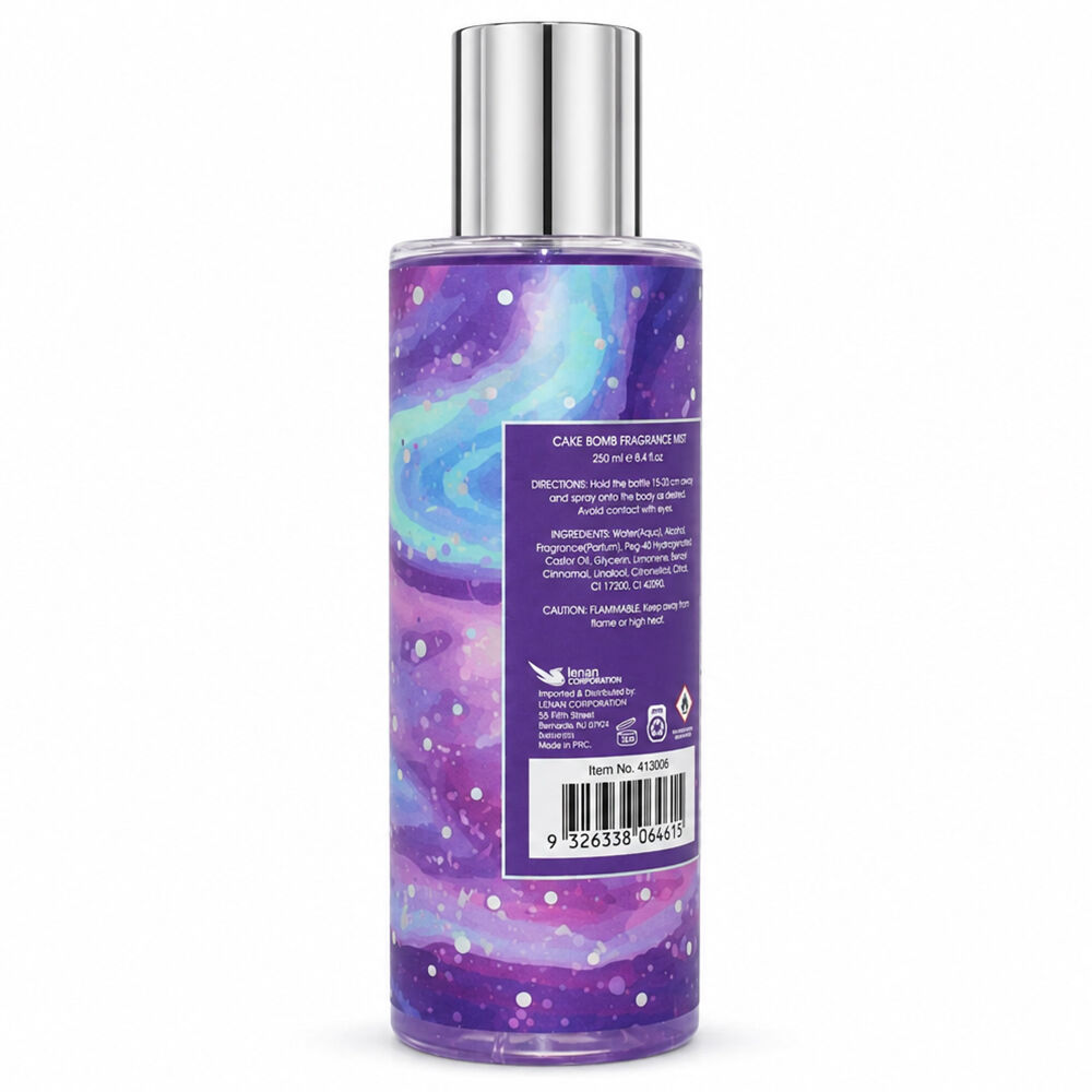 Lulu Grace Cake Bomb Fragrance Mist 250ml Sweet Dessert Body Spray