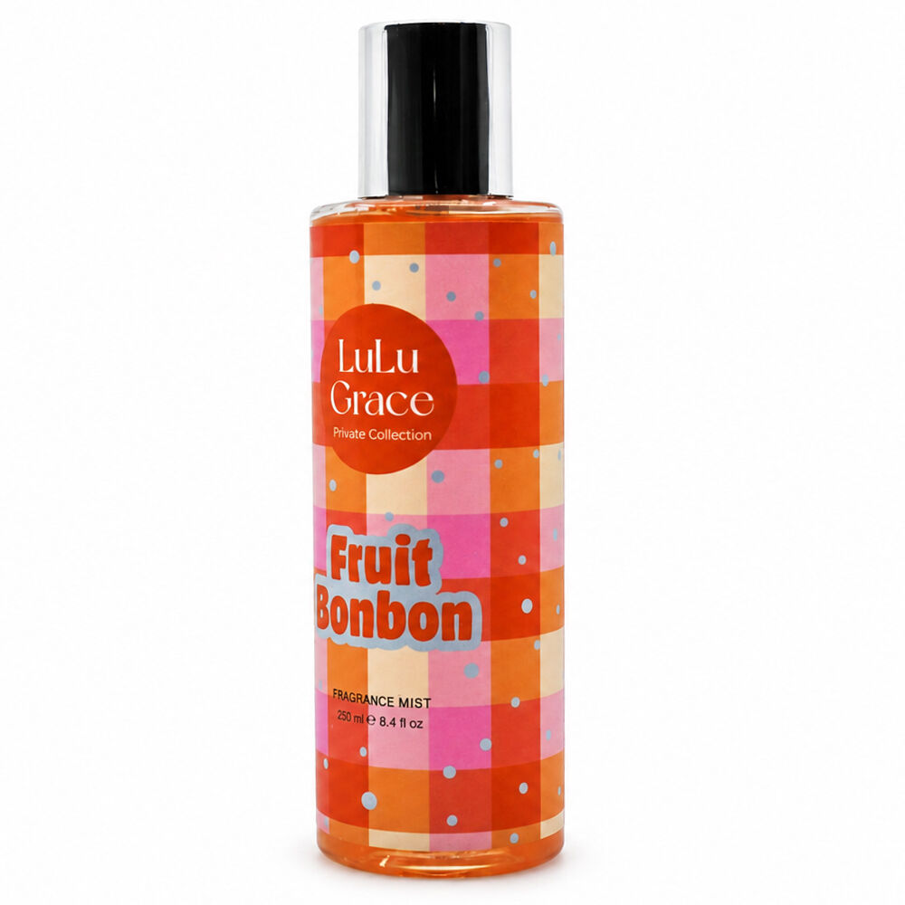 Lulu Grace Fruit Bonbon Fragrance Mist 250ml Vanilla Peach Body Spray