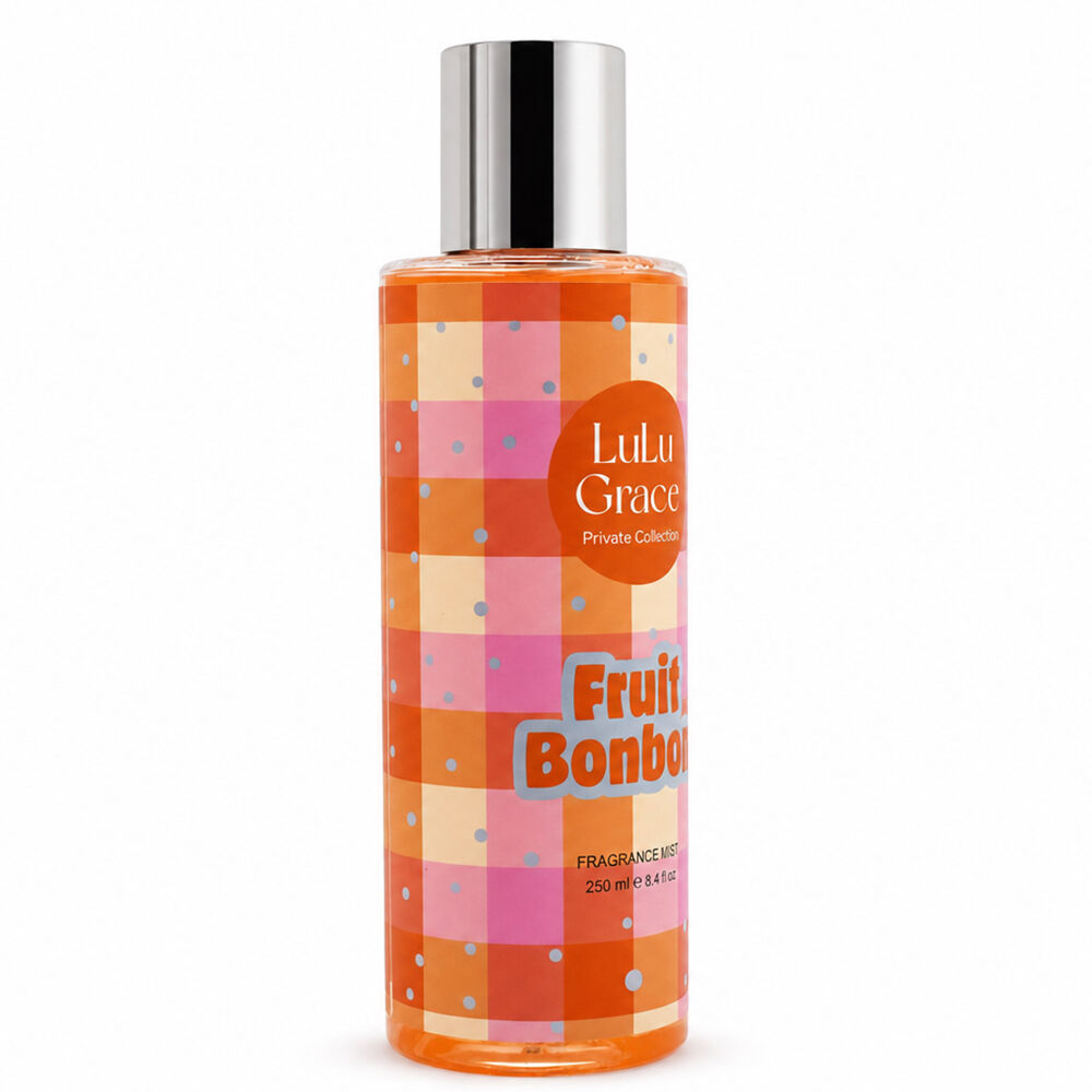 Lulu Grace Fruit Bonbon Fragrance Mist 250ml Vanilla Peach Body Spray