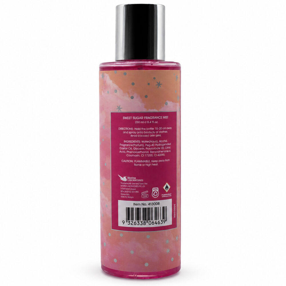 Lulu Grace Sweet Sugar Fragrance Mist 250ml Sweet Body Spray