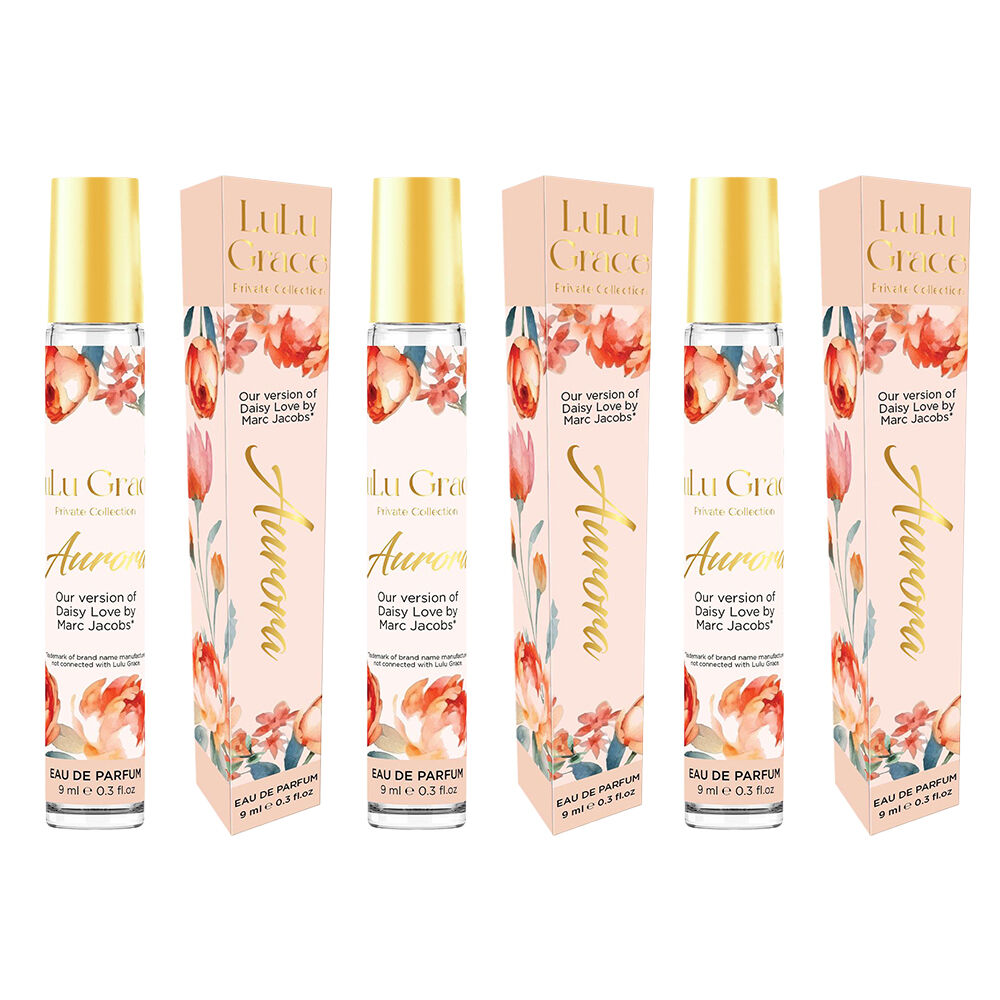 Lulu Grace Aurora EDP Rollerball 9ml Travel Perfume Daisy Love Inspired 3 Pack