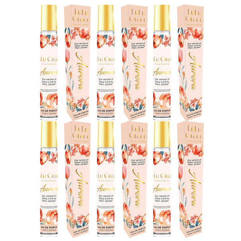 Lulu Grace Aurora EDP Rollerball 9ml Travel Perfume Inspired By Daisy Love x 6