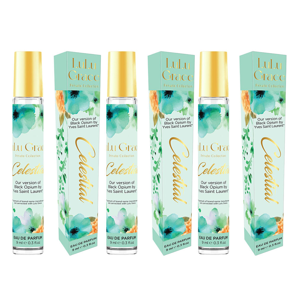 Lulu Grace Celestial EDP Rollerball 9ml Travel Perfume Inspired By Black Opium x 3