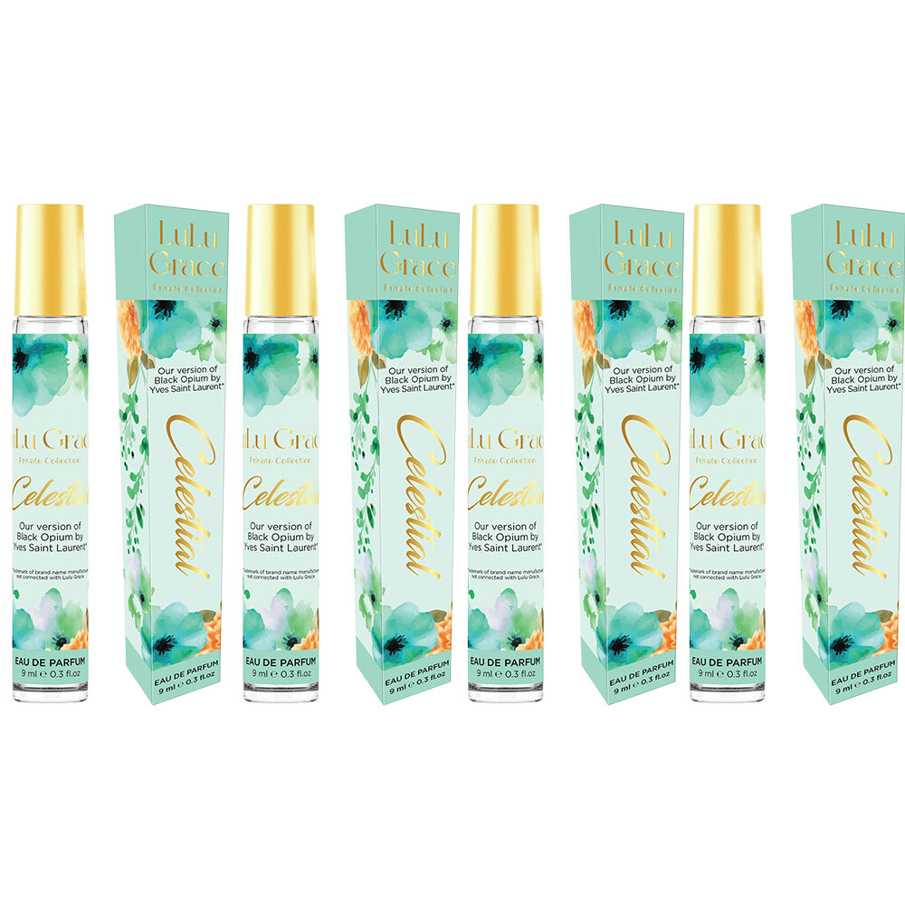 Lulu Grace Celestial EDP Rollerball 9ml Travel Perfume Inspired By Black Opium x 4