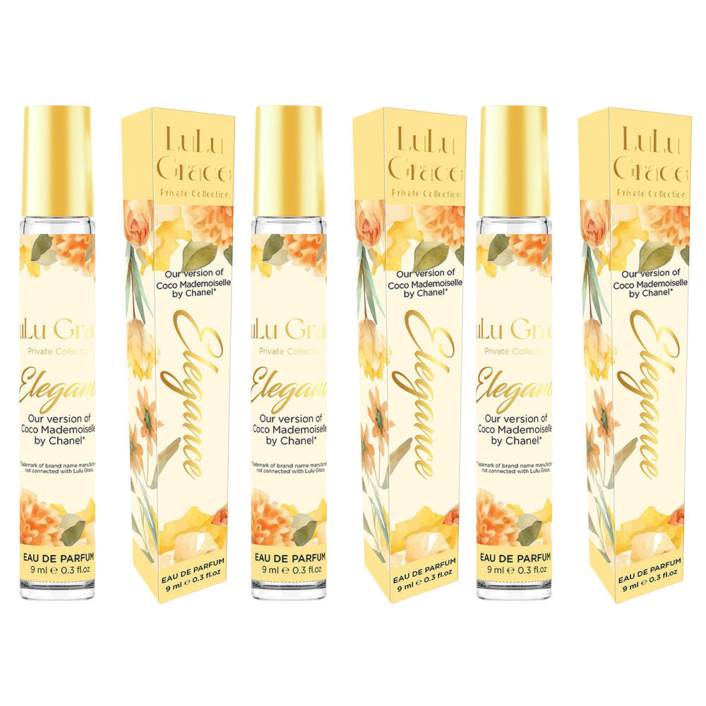 Lulu Grace Elegance EDP Rollerball 9ml Travel Perfume Inspired By Coco Mademoiselle x 3