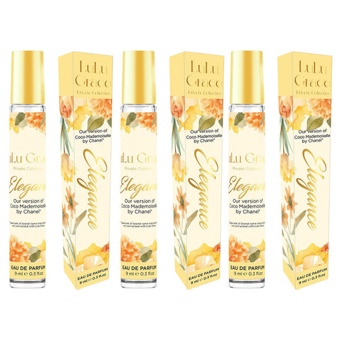 Lulu Grace Elegance EDP Rollerball 9ml Travel Perfume Inspired By Coco Mademoiselle x 3
