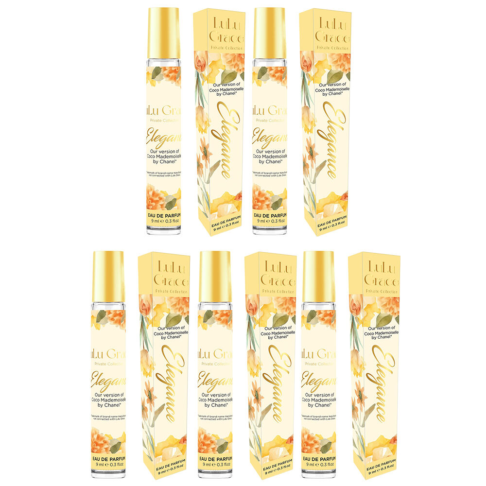 Lulu Grace Elegance EDP Rollerball 9ml Travel Perfume Inspired By Coco Mademoiselle x 5