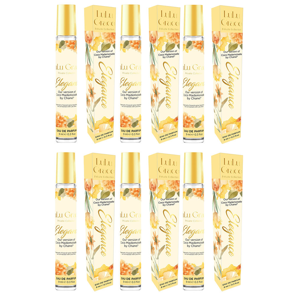 Lulu Grace Elegance EDP Rollerball 9ml Travel Perfume Inspired By Coco Mademoiselle x 6