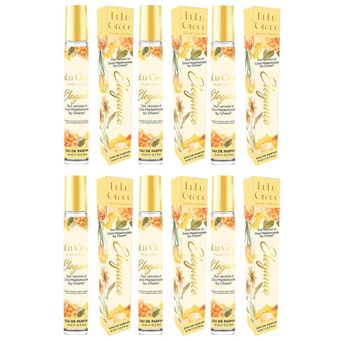 Lulu Grace Elegance EDP Rollerball 9ml Travel Perfume Inspired By Coco Mademoiselle x 6