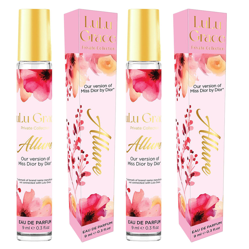 Lulu Grace Allure EDP Rollerball 9ml Twin Pack Inspired By Miss Dior