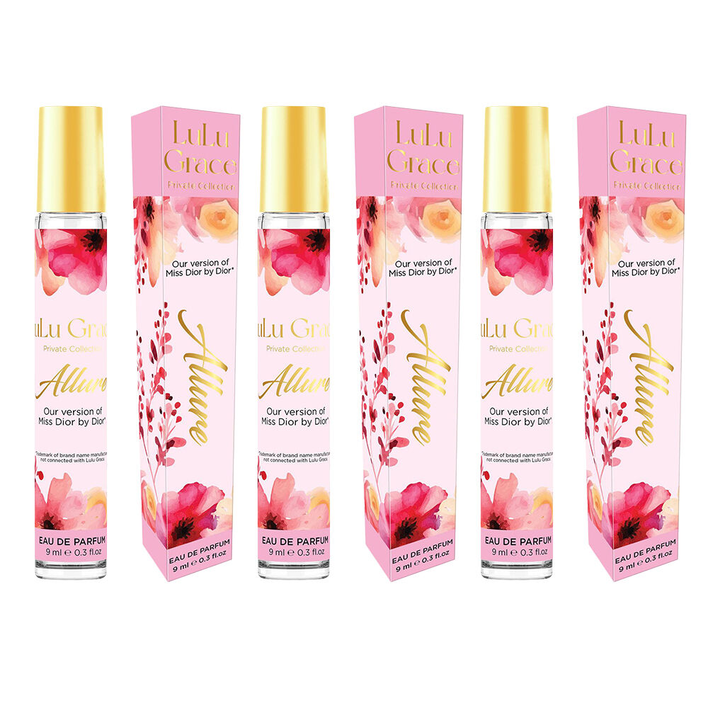 Lulu Grace Allure EDP Rollerball 9ml Travel Perfume Inspired By Miss Dior x 3