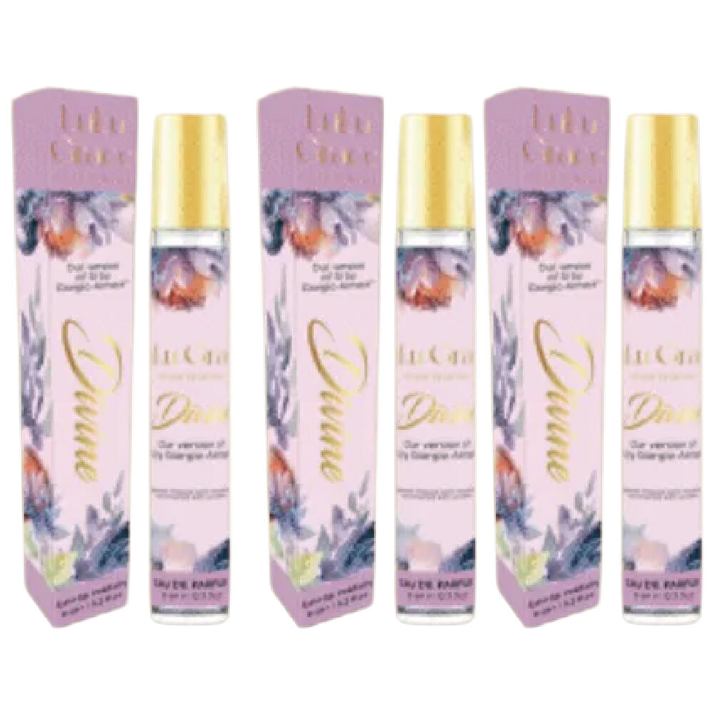 Lulu Grace Divine EDP Rollerball 9ml Womens Perfume Inspired By Si Armani x 3