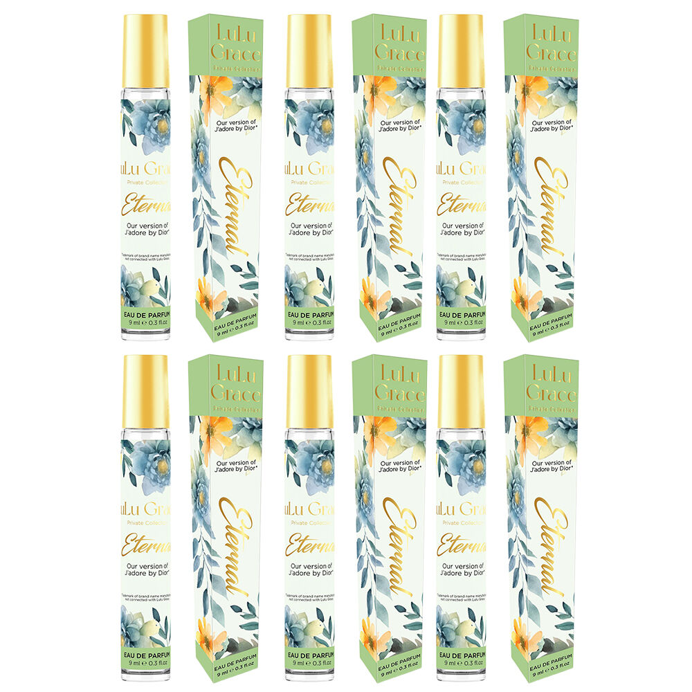 Lulu Grace Eternal Dream EDP Rollerball 9ml Travel Perfume Inspired By J'adore x 6