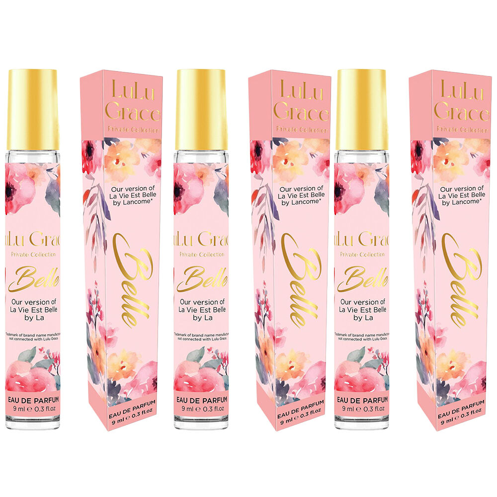 Lulu Grace Belle EDP Rollerball 9ml Travel Perfume Inspired By La Vie Est Belle x 3