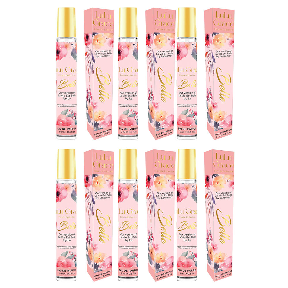 Lulu Grace Belle EDP Rollerball 9ml Travel Perfume Inspired By La Vie Est Belle x 6