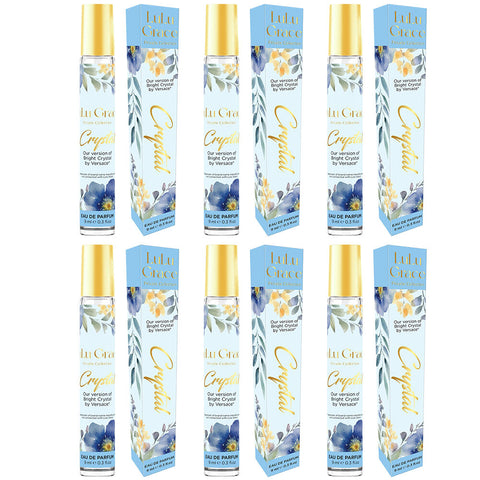 Lulu Grace Crystal EDP Rollerball 9ml Travel Perfume Inspired By Bright Crystal x 6