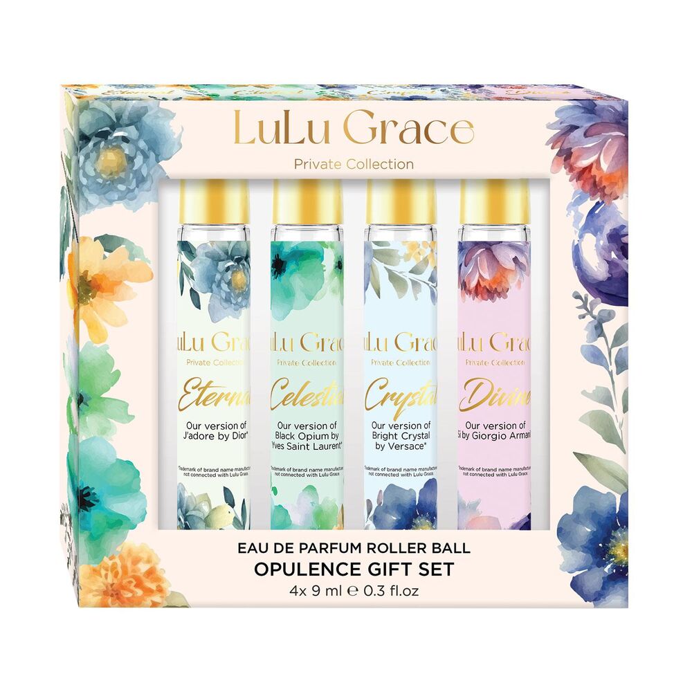 Lulu Grace Opulence Gift Set 4 Pack 9ml Eau De Parfum Rollerballs