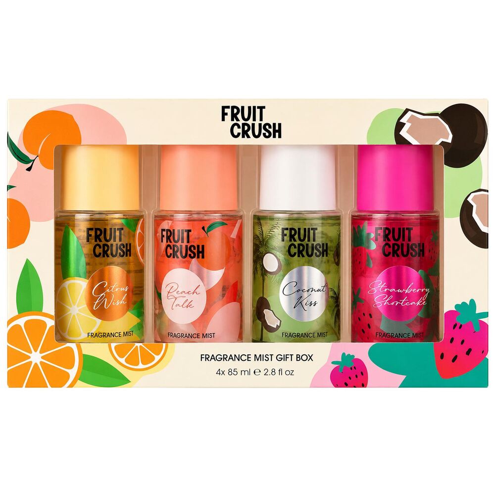 Fruit Crush Fragrance Mist Gift Set 4 Pack 85ml Fruity Body Sprays