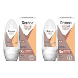 Rexona Clinical Protection Antiperspirant Deodorant Roll On Summer Pack of 2