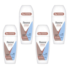 Rexona Clinical Protection 96H Antiperspirant Deodorant Shower Clean Pack of 4