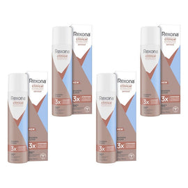 Rexona Clinical Antiperspirant Aerosol Deodorant Shower Clean 180mL Pack of 4