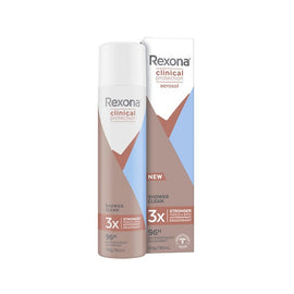 Rexona Clinical Antiperspirant Aerosol Deodorant Shower Clean 180mL