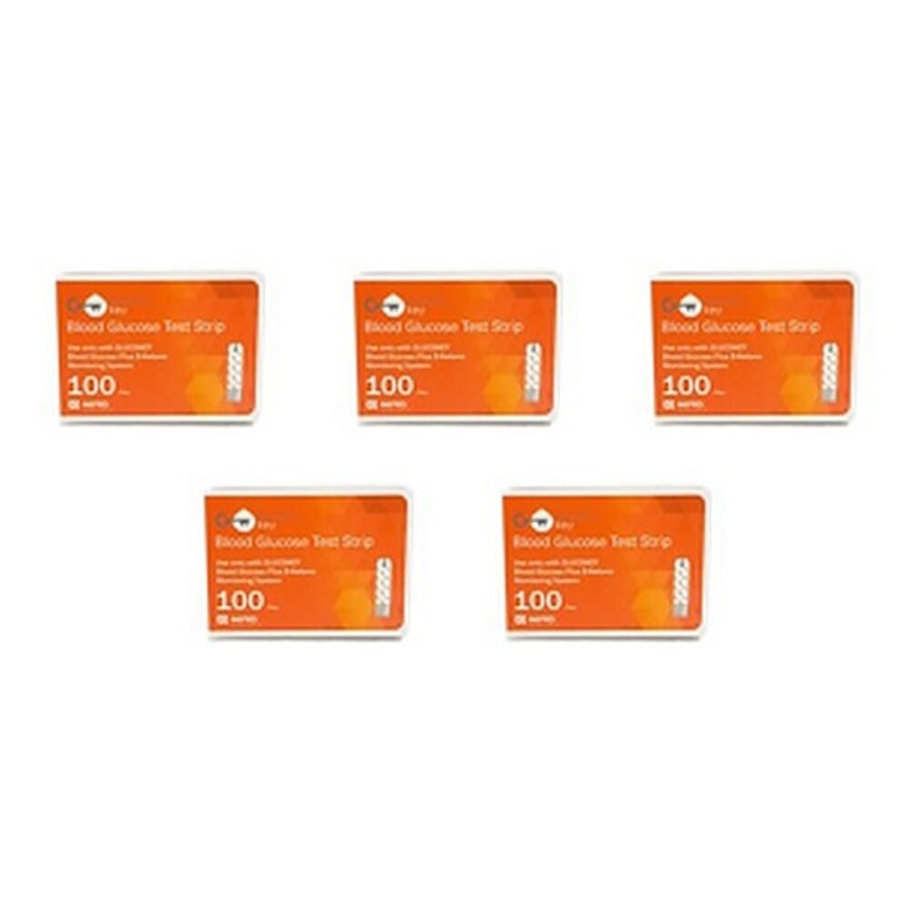 GLUCOKEY Blood Ketone Test Strip 10 Pack Bundle of 5