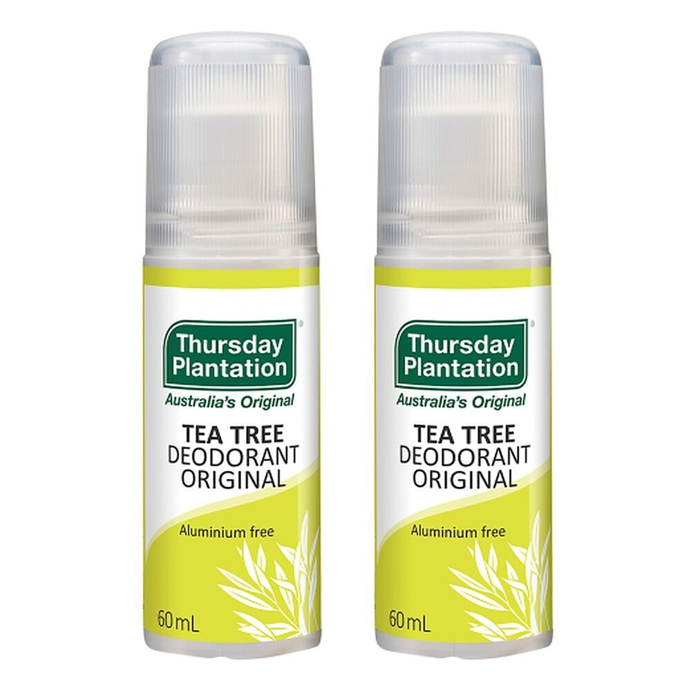 Thursday Plantation Tea Tree Deodorant Original 60mL Pack of 2
