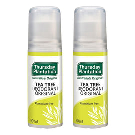 Thursday Plantation Tea Tree Deodorant Original 60mL Pack of 2