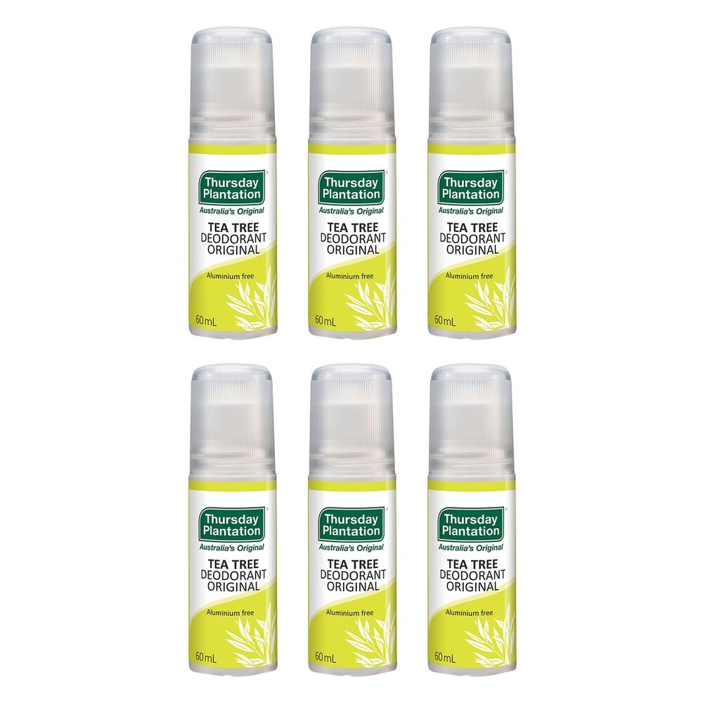 Thursday Plantation Tea Tree Deodorant Original 60mL Pack of 6