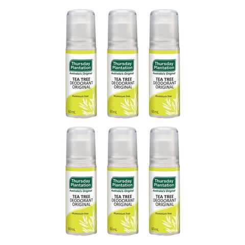 Thursday Plantation Tea Tree Deodorant Original 60mL Pack of 6